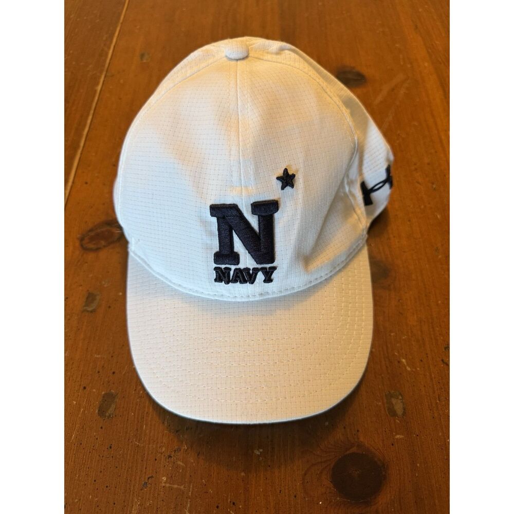 Under Armour | USNA Navy Women’s Cap | White Adjustable Hat